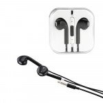 iPhone AUX Style Stereo Earphone Headset with Mic and Volume Control (Black)